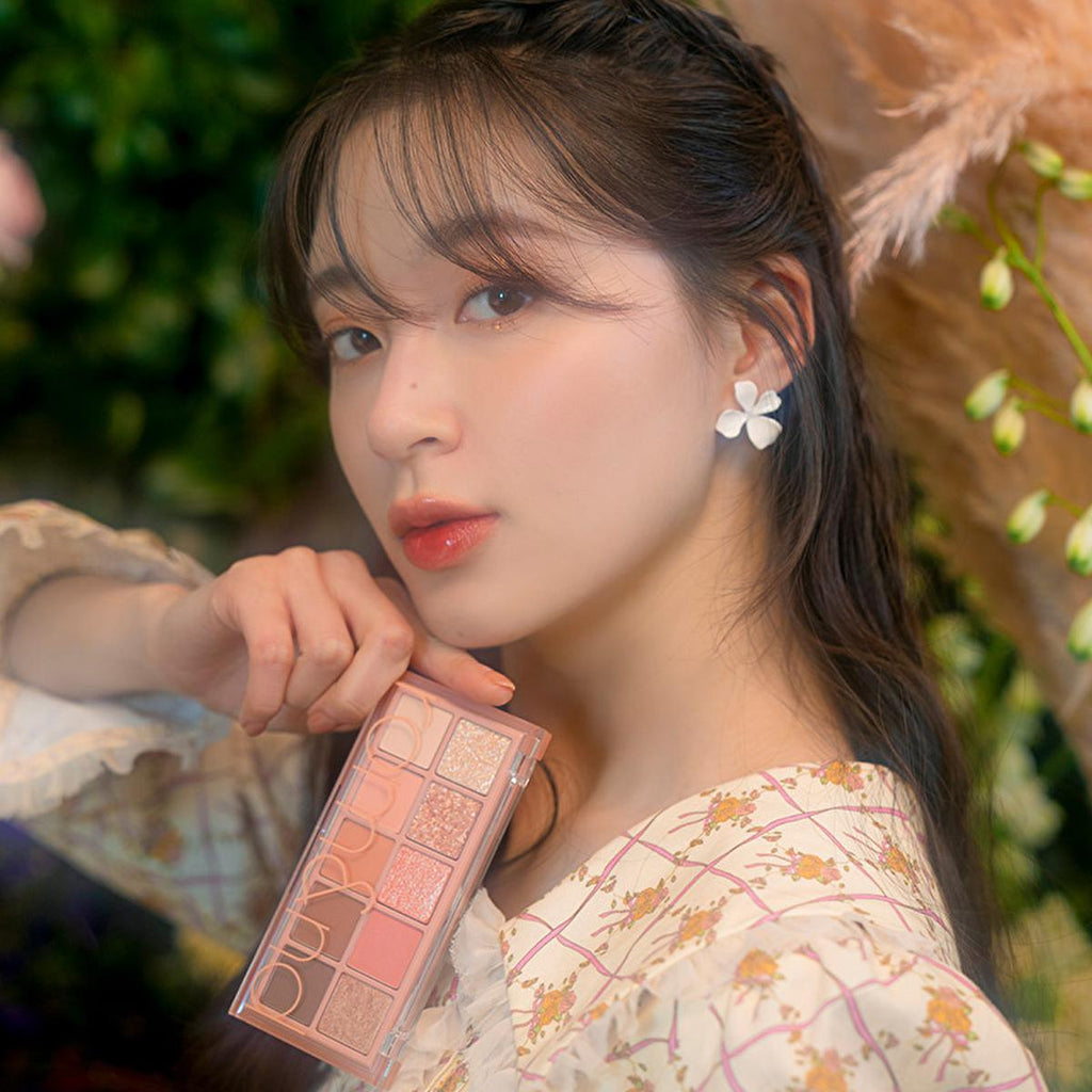rom&nd Better Than Palette Eyeshadow Palette 08 Peach Dalhia Garden - Versatile Makeup Eyeshadow Palette with 10 Color Combinations