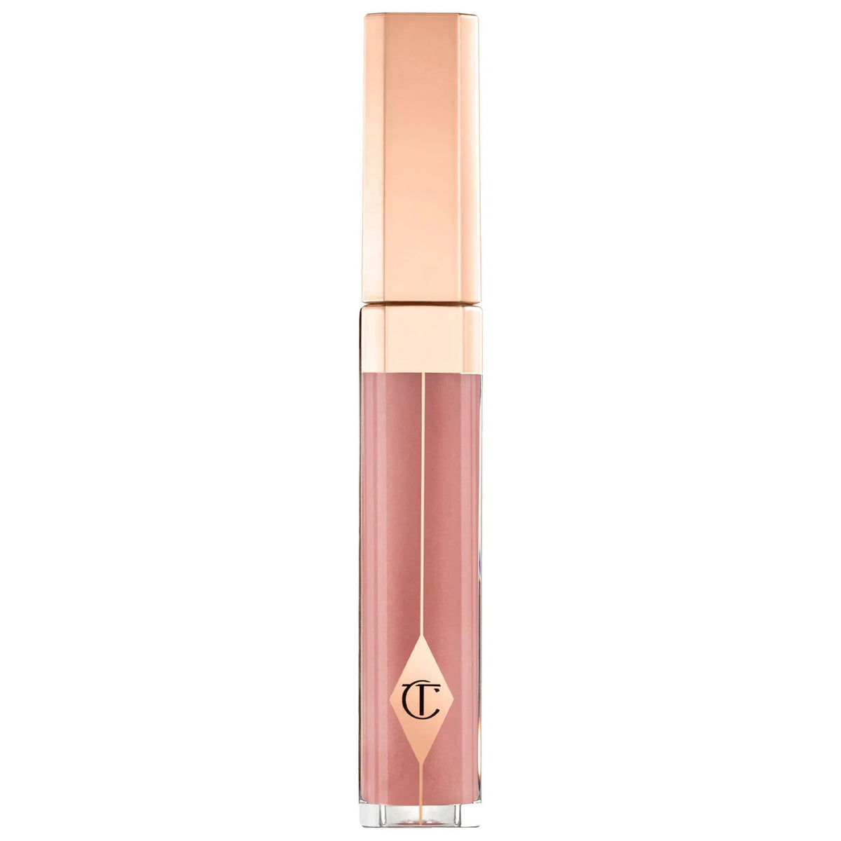 Charlotte Tilbury Pillow Talk Lip Gloss: Long Lasting Shine | Non-Sticky, Fuller Lips & Hydrating Lacquered Finish - Cruelty-Free