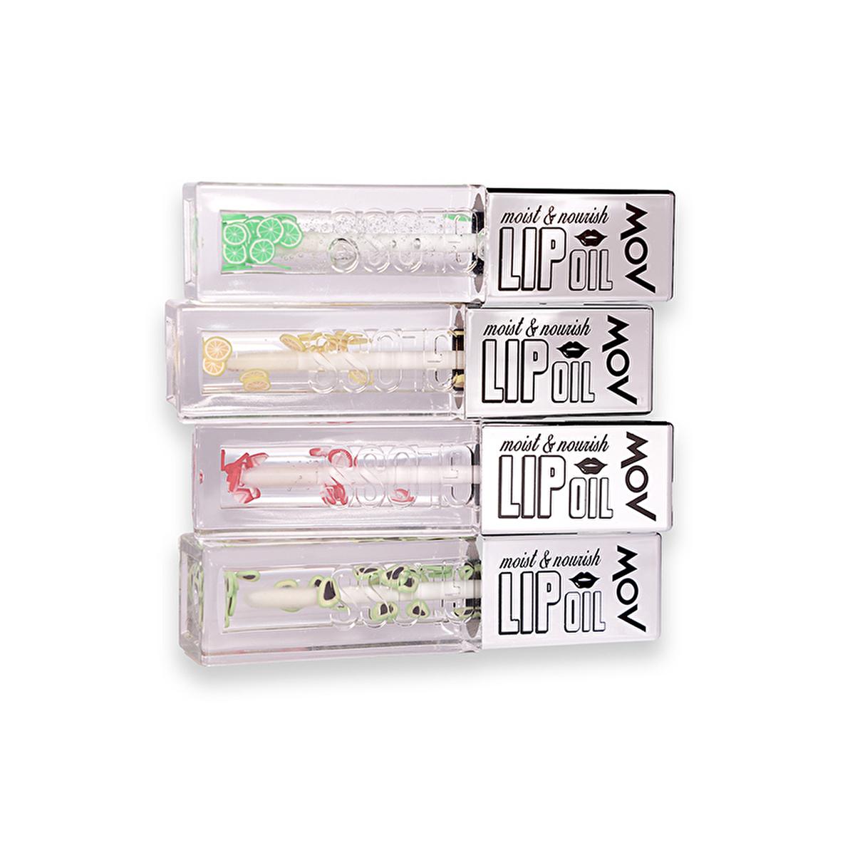 Mov Lip Oil - Avocado Lip Care for Dry Lips, Non-Sticky Moisturizing Lip Oil, Lip Shine with Nourishing Formula