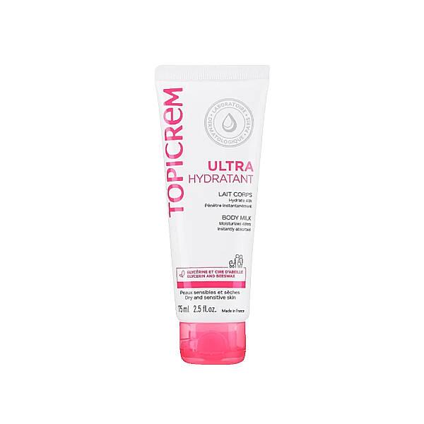 Topicrem Ultra-Hydrating Body Milk for Dry Skin 75ml