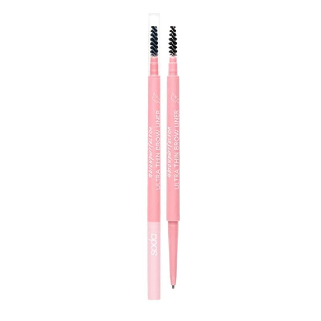 Soda Ultra Thin Brow Liner - Precise Eyebrow Definition, Long-Lasting Formula, Natural Colors