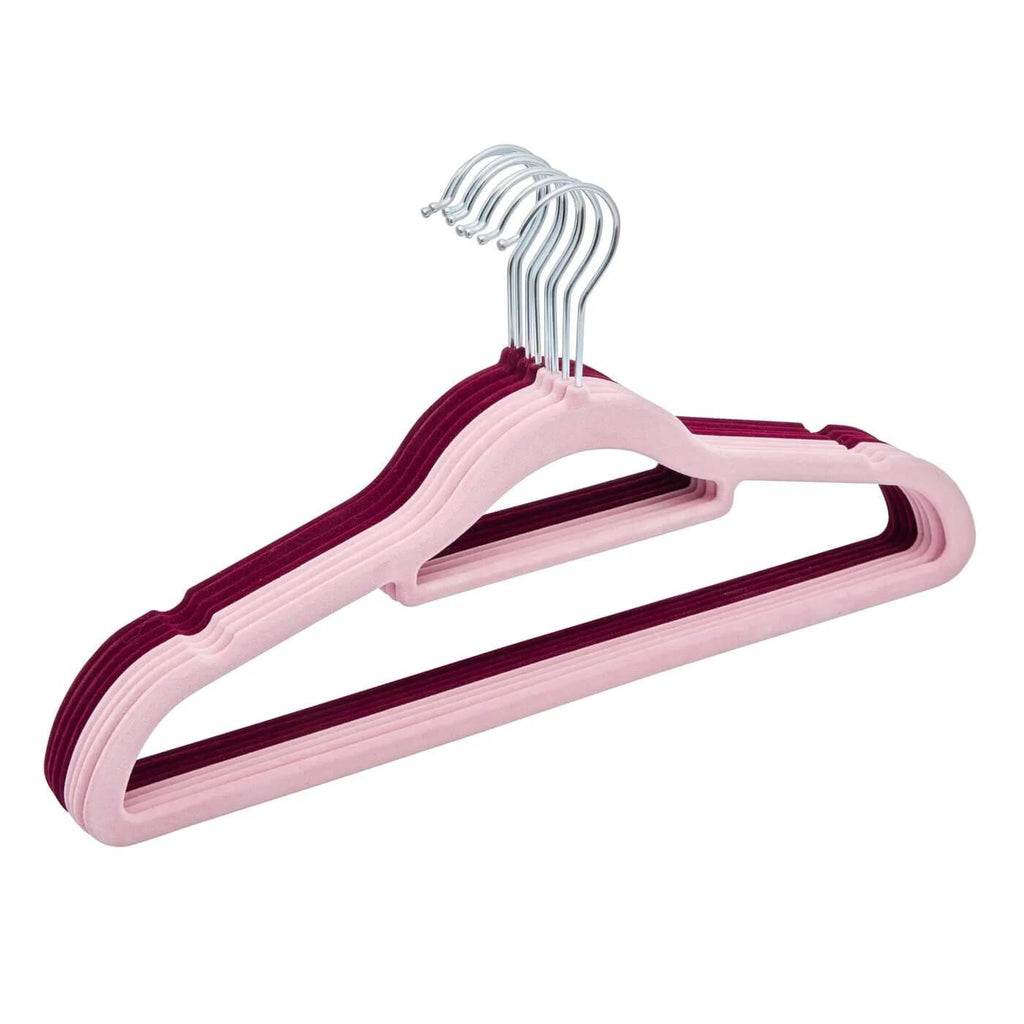 Ideenwelt Pink Padded Clothes Hangers Soft Grip 8-Pack