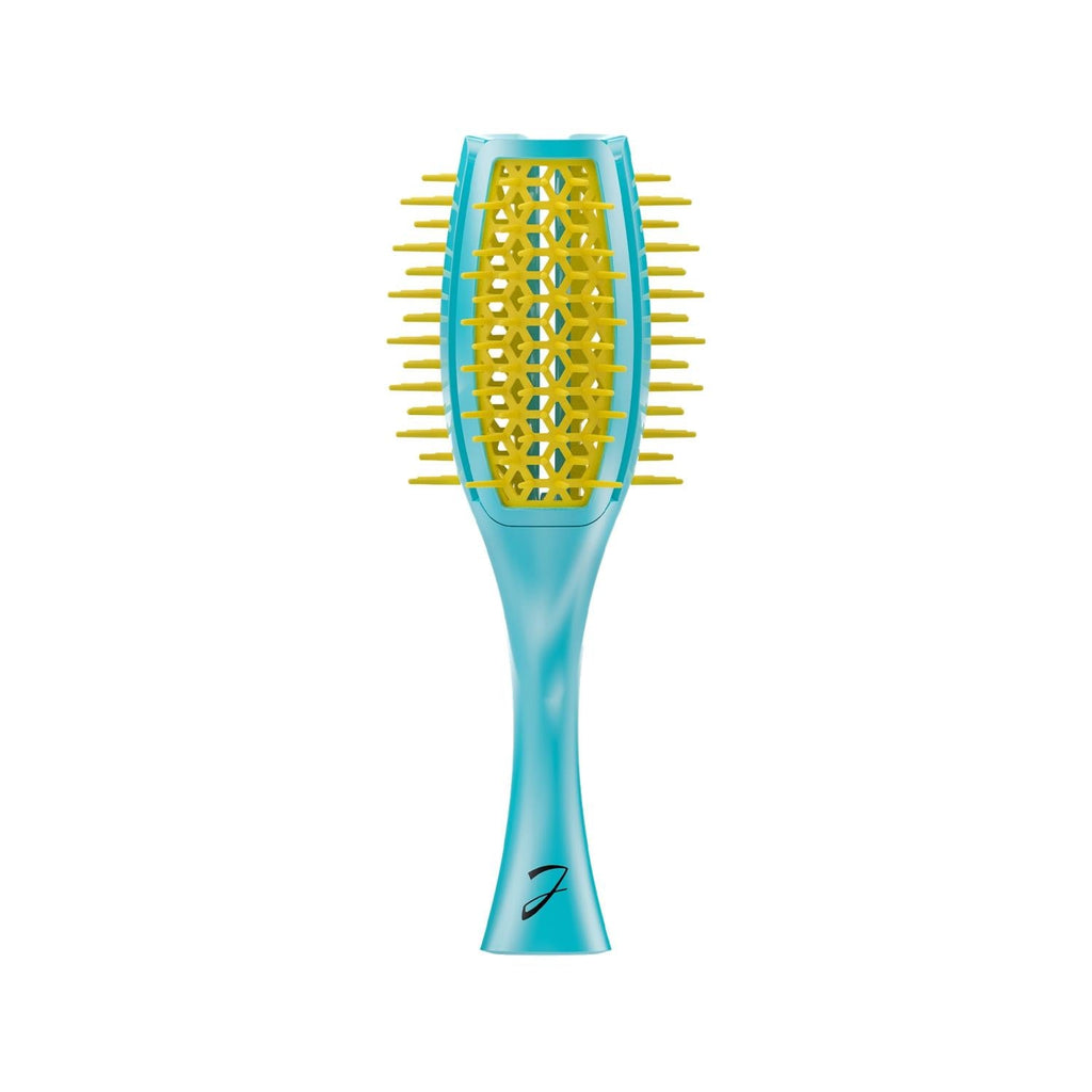 Janeke Tulip Brush Detangling Hair Brush Green & Yellow SP503TG