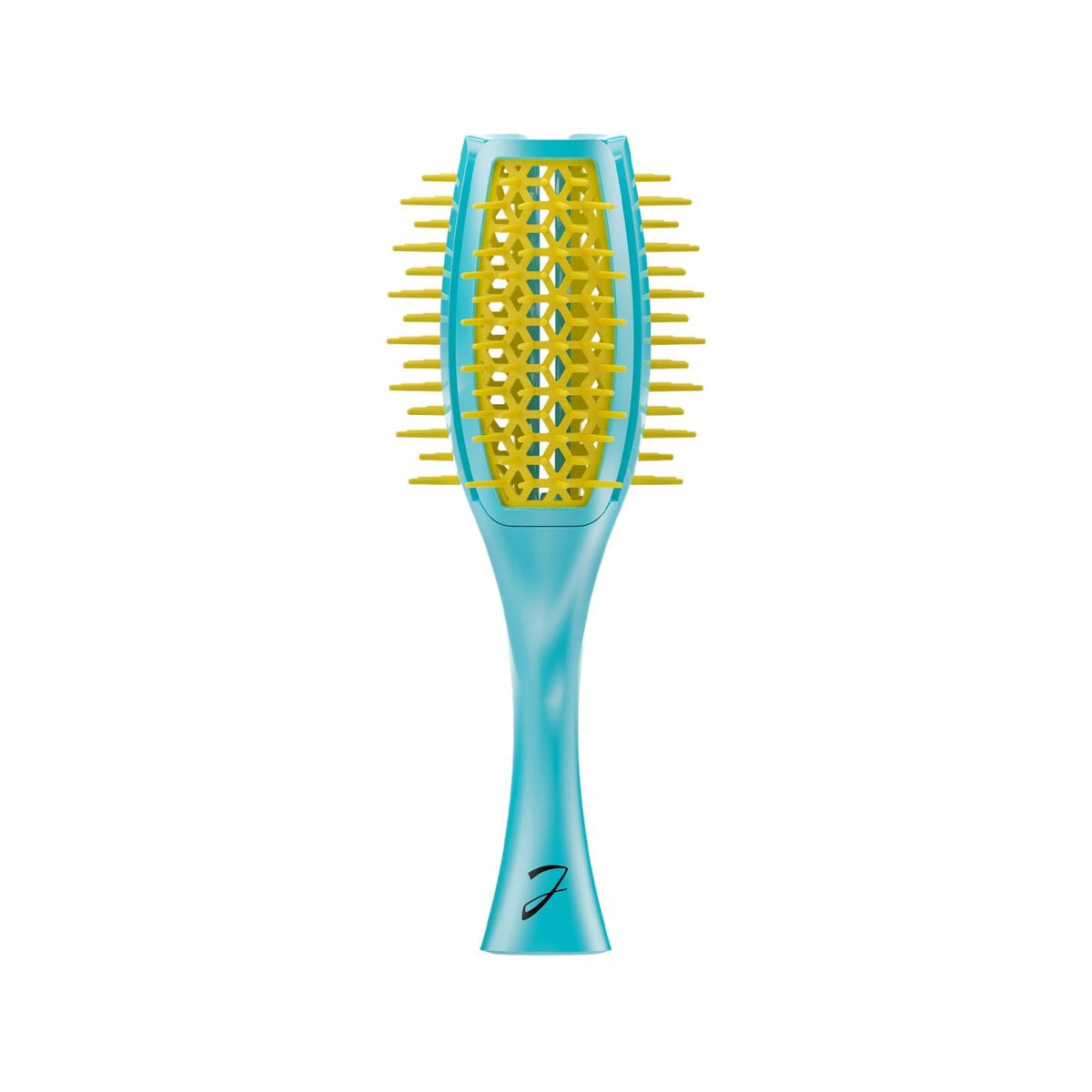 Janeke Tulip Brush Detangling Hair Brush Green & Yellow SP503TG