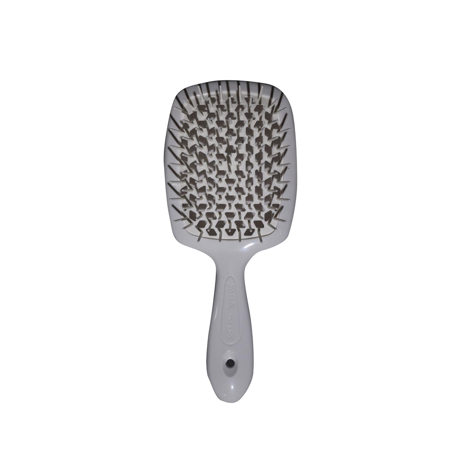 Janeke Superbrush Hairbrush in White SP226 BB