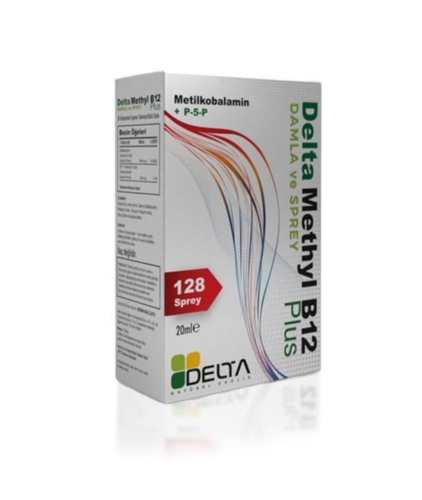 Delta Methyl B12 Plus: Fast-Absorbing Vitamin B12 Supplement Spray - Active Methylcobalamin, B6 & Herbal Sweetener