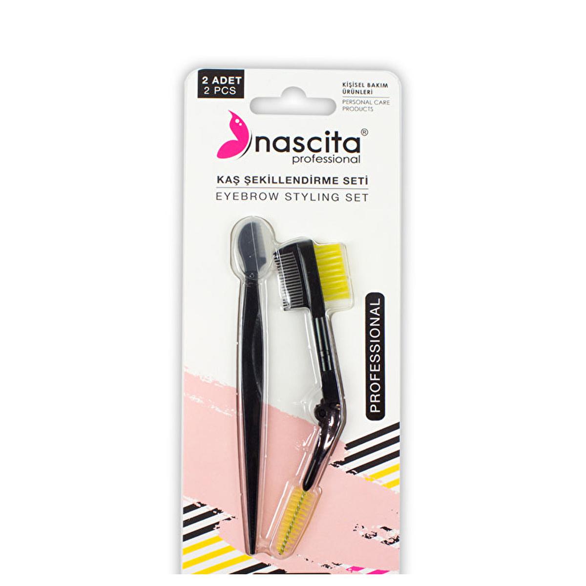 Nascita Eyebrow Shaping Set - Precise Grooming Kit with Face Razor & Dual-Ended Comb Brush