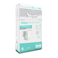 Sleepy Sensitive Super Absorbent Pants Large 8 Pack
