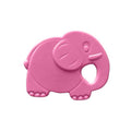 Bambino Baby Teether Toy - Soft Rubber Pink Elephant for Teething Relief