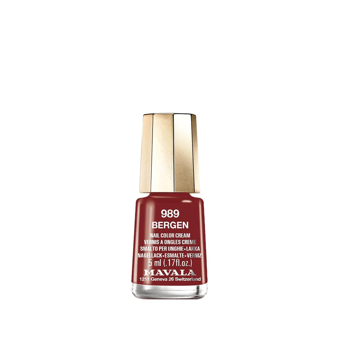 Mavala Mini Color Nail Polish 989 Bergen - Travel-Friendly Nail Color for Beauty Enthusiasts