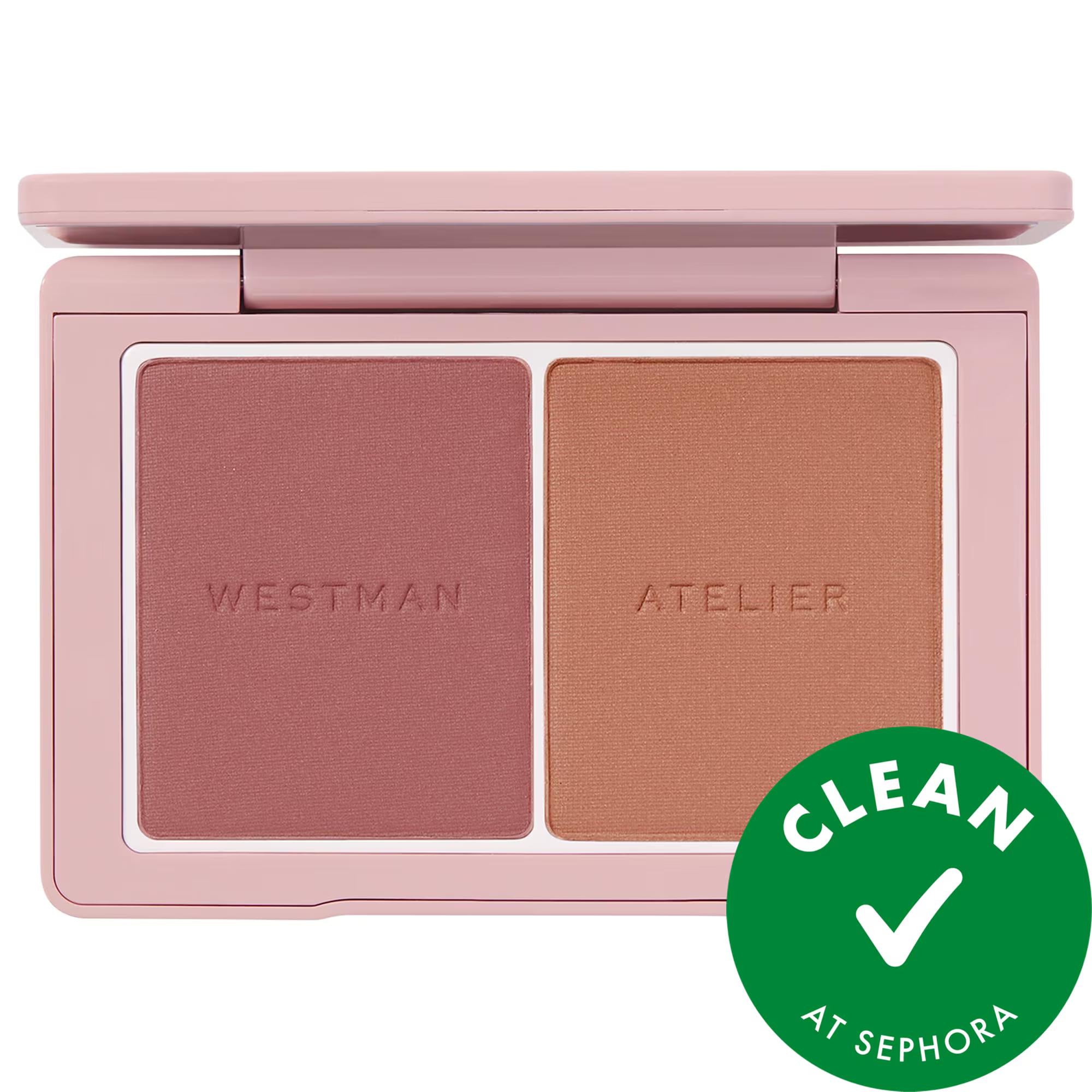 Baby Cheeks Powder Blush Duo: Dimensional, Buildable, Talc-Free Matte Blush for Natural Looking Color