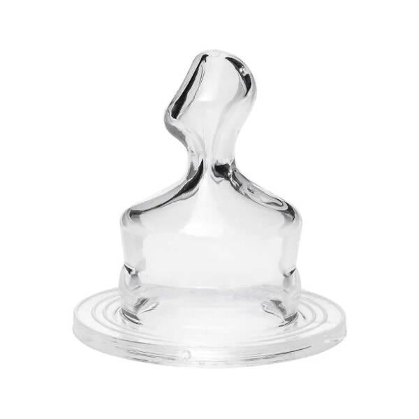 Bambino Silicone Baby Bottle Nipple for 18 Months+ - Soft, Durable & Promotes Oral Development