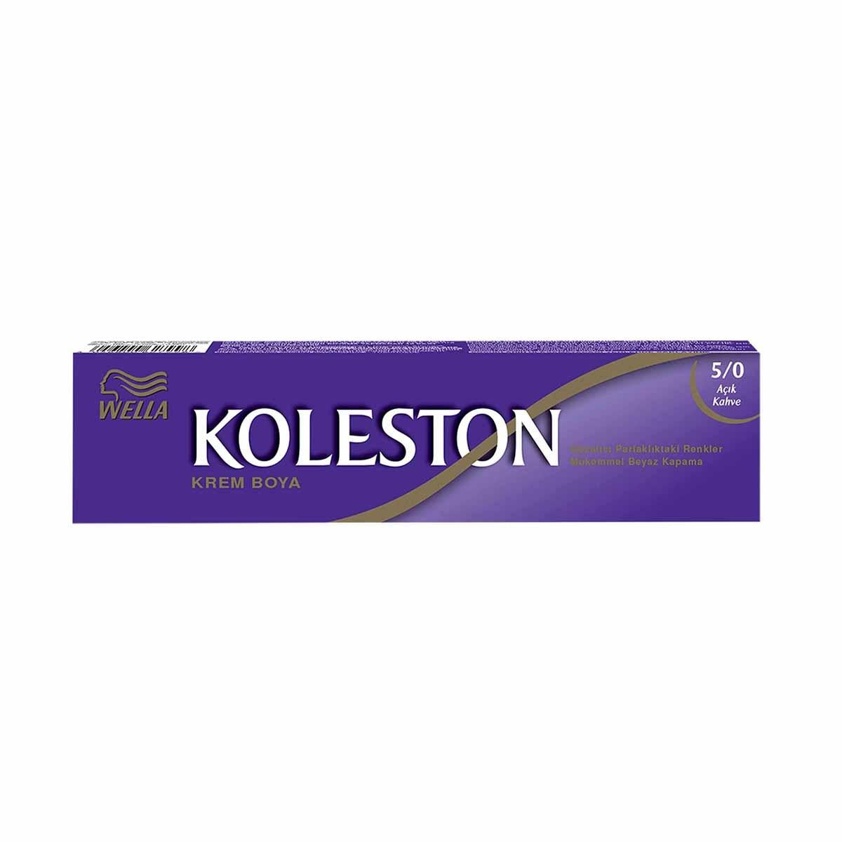 Wella Koleston Hair Dye - Light Brown (Açık Kahve) - Long-Lasting, Glossy Hair Color for At-Home Use