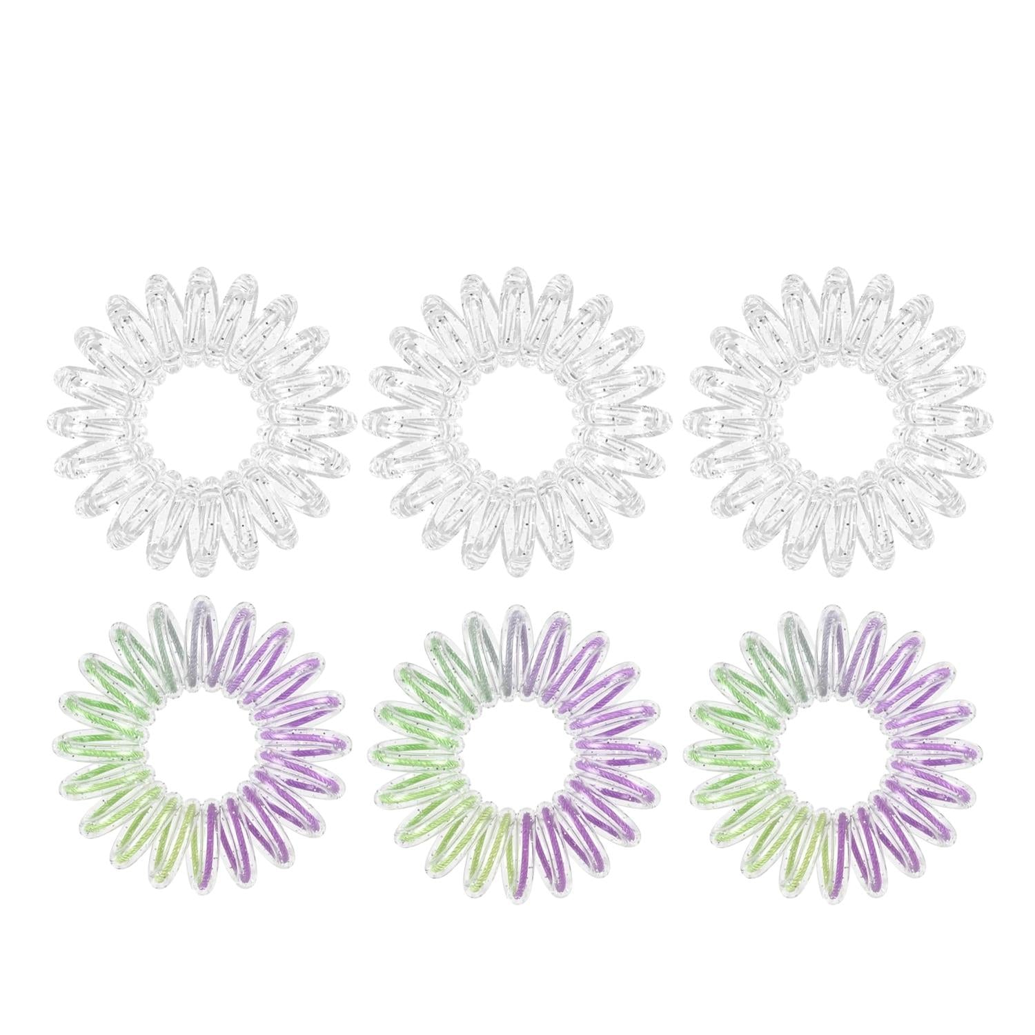 Invisibobble Kids Original Disney Tiana 6-Pack Hair Ties - Gentle Disney Princess Hair Accessories for Children