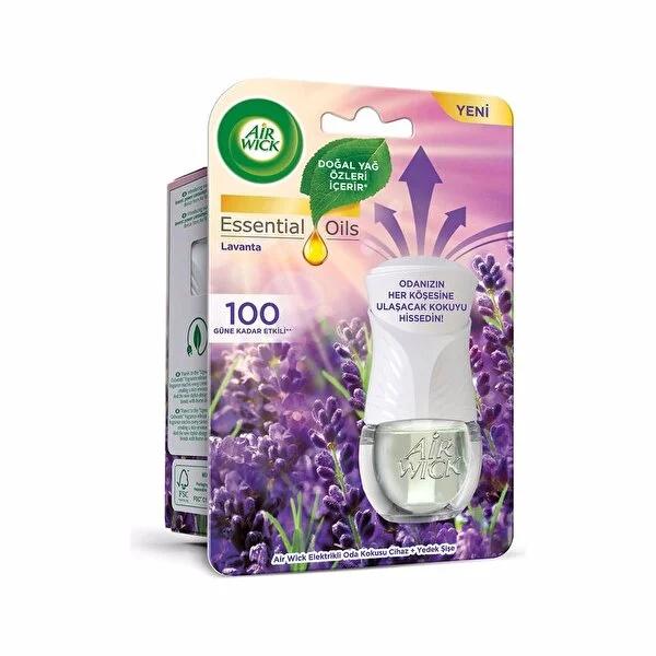 Air Wick Electric Room Fragrance Diffuser - Lavender Scent, 360-Degree Fragrance Diffusion, Adjustable Intensity, Long-Lasting
