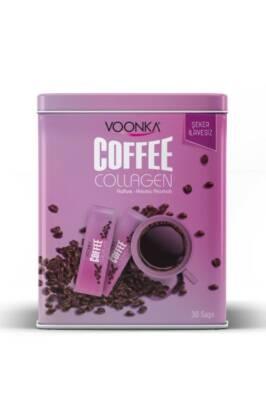 Voonka Coffee Collagen Cream 30 Sachets - Sugar-Free Collagen Supplement for Adults