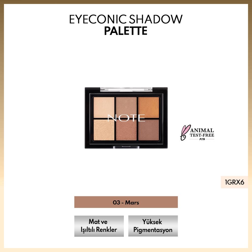 Note Eyeconic Shadow Palette 03 Mars 12g