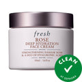 Rose & Hyaluronic Acid Deep Hydration Moisturizer - 72 Hour Hydration, Lightweight Cream for Dry, Dull Skin - Hyaluronic Acid Moisturizer with Damask Rose Extract