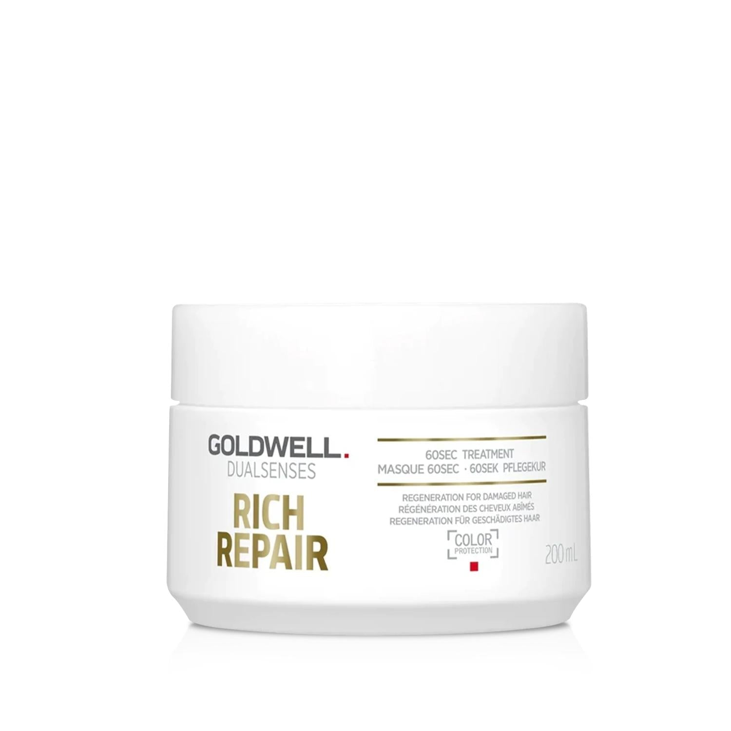 Goldwell Dualsenses Rich Repair 60Sec Hair Mask - Intensive Nourishment & Repair for Damaged Hair