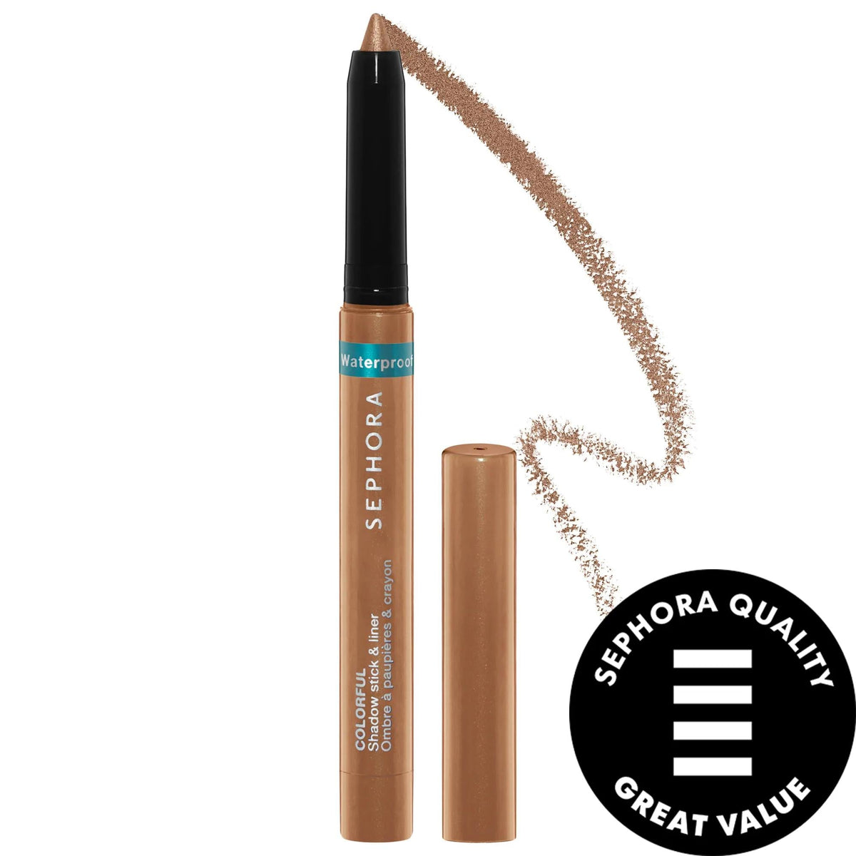 Sephora Colorful Waterproof Eyeshadow & Eyeliner Multi-Stick: 12-Hour Smudge-Proof Eye Makeup Stick for Long-Lasting, Vibrant Color