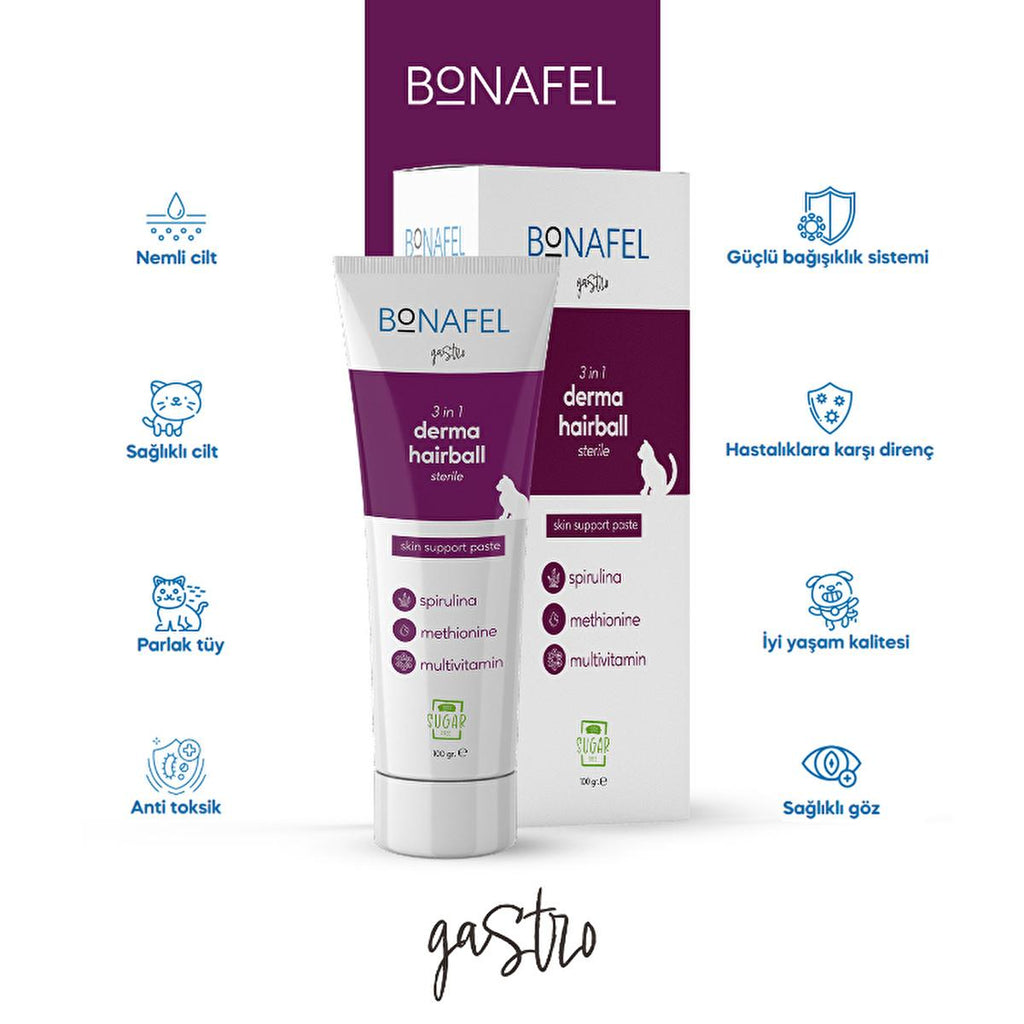 Bonafel Multivitamin Supplement for Spayed Cats - Hairball Prevention, Enhanced Skin & Coat Health