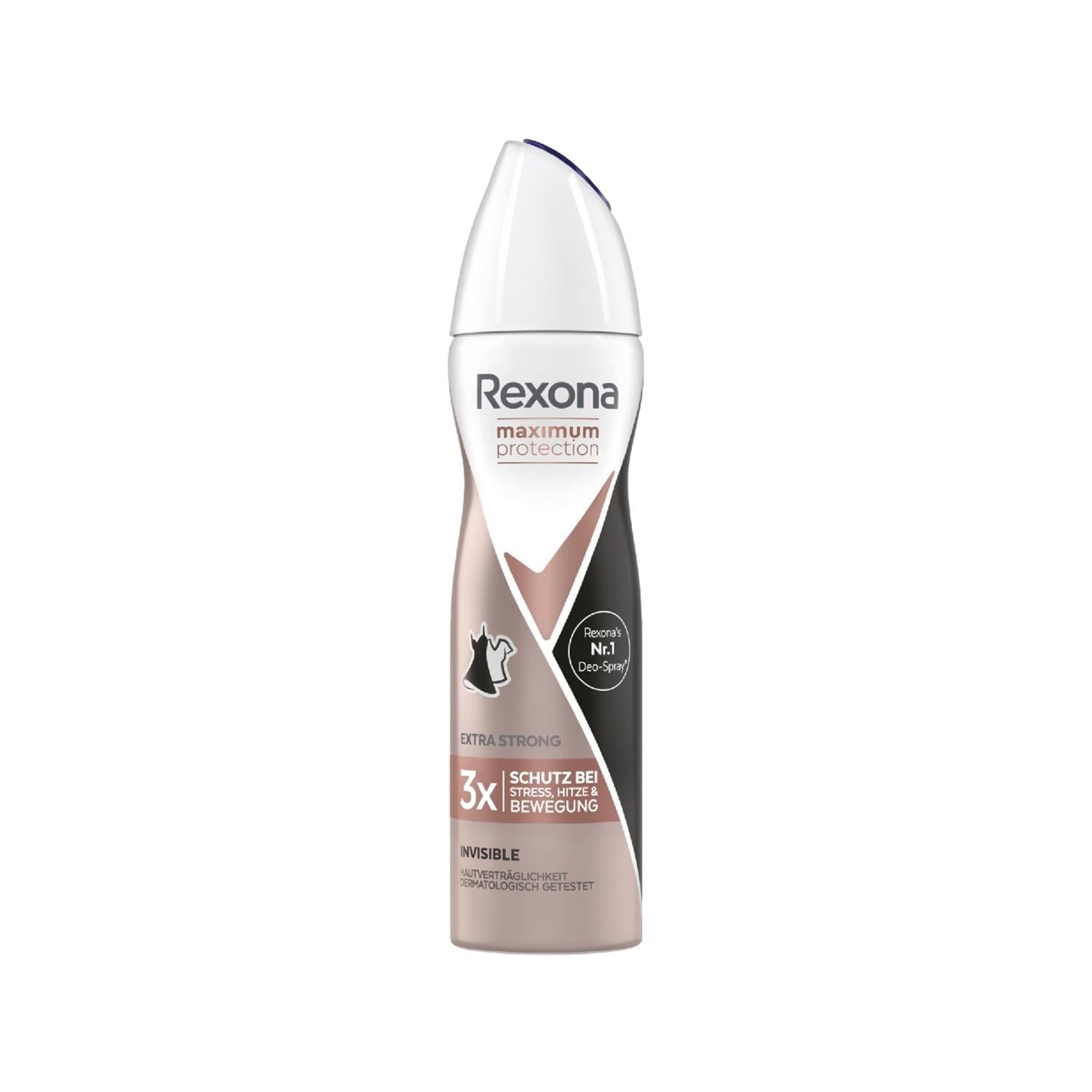 Rexona Clinical Max Protection Invisible Deodorant for Women - Long Lasting Odor Protection, 5.07 fl oz