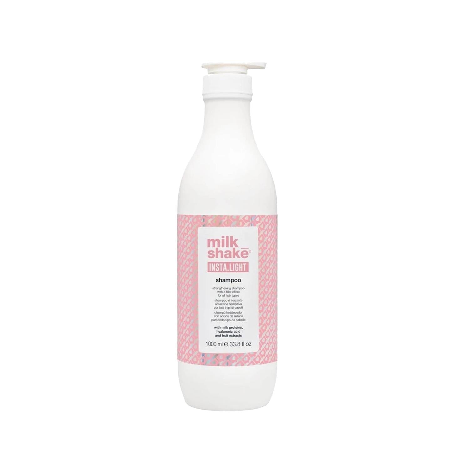 milk_shake Insta.light Strengthening Shampoo 1000ml - Nourishing Hair Care for Damaged Hair