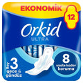 Orkid Ultra Extra Night Pads Leakage Protection 12 Count