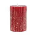 Rubin Licht Rustic Red Candle - 3.94 x 2.68 inches, Long-Lasting 44-Hour Burn Time