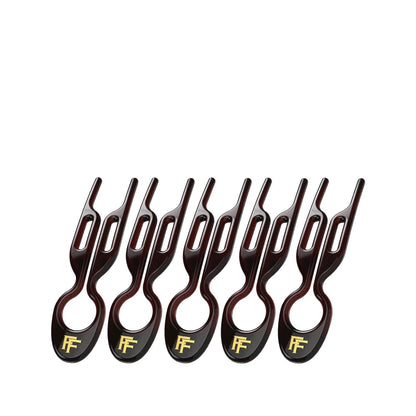 Fiona Franchimon No. 1 Hairpin Brown Hair Clips 5 Pack