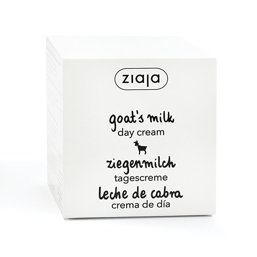 Ziaja Goat Milk Day Cream - Natural Moisturizer for Dry Skin, Vegan Skincare, Anti-Aging Cream with UV Protection