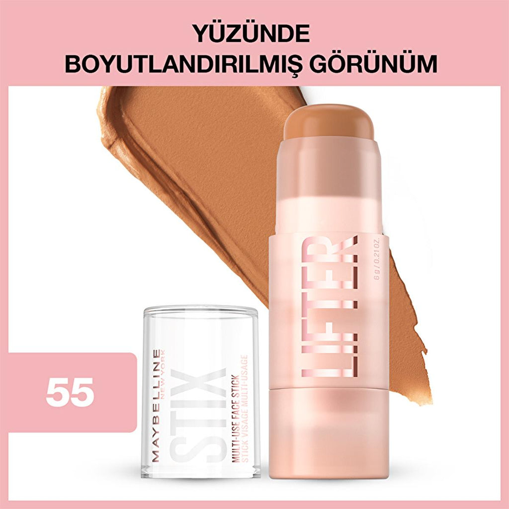 Maybelline Lifter Stix Creamy Face Shaping Stick: Effortless Contour & Sculpting Makeup for Defined Cheekbones, Jawline & Enhanced Features