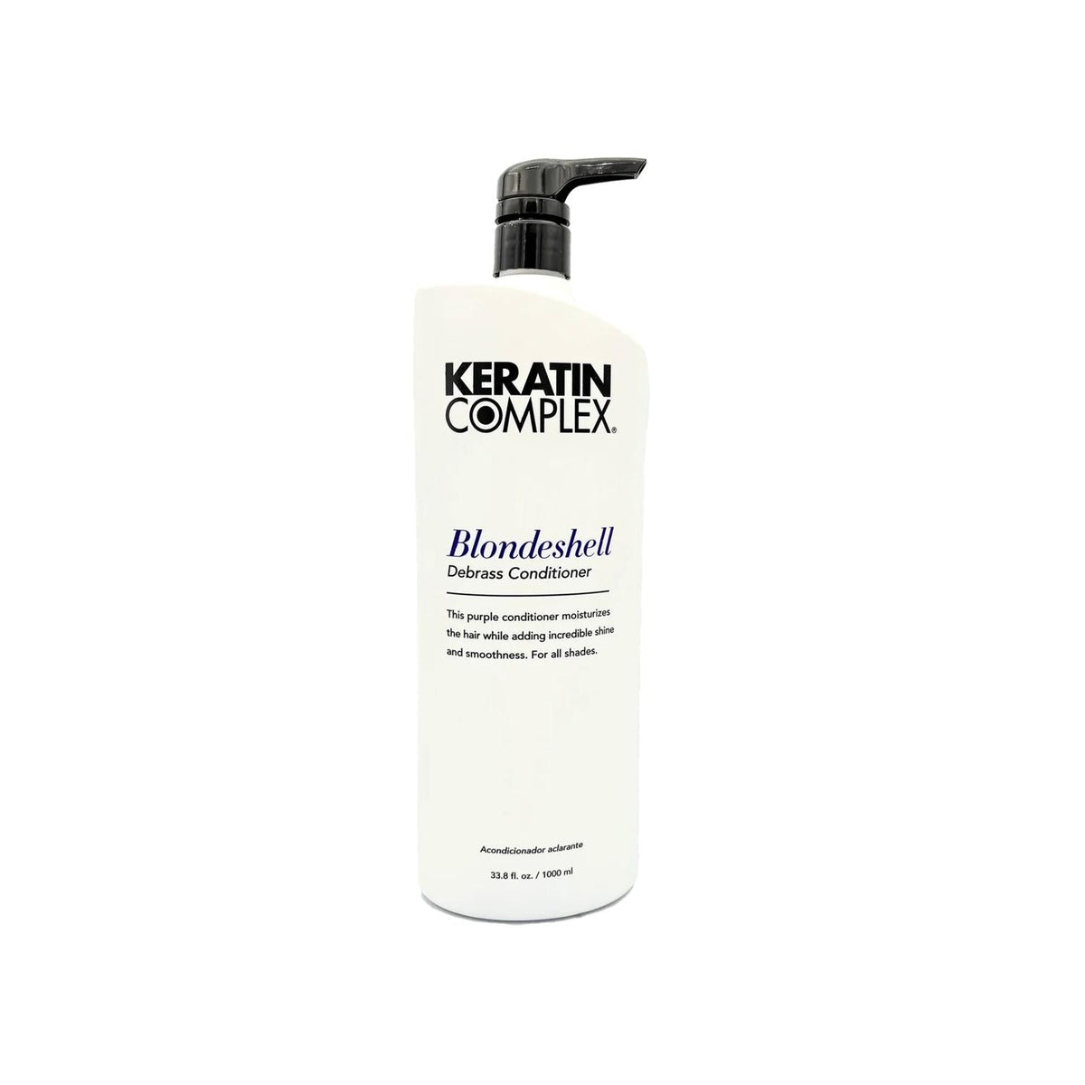 Keratin Complex Blondeshell Color Balancing Purple Hair Cream 1000ml - Nourishes & Enhances Blonde Hair