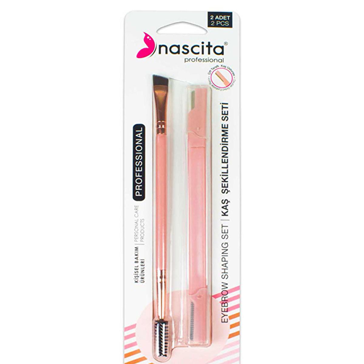 Nascita Eyebrow Care Set with Razor & Brush for Precise Grooming