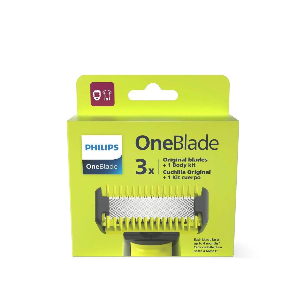 Philips OneBlade Replacement Blades 3-Pack QP63051