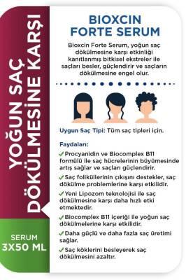 Bioxcin Forte Hair Serum - Anti Hair Loss Treatment for Intense Hair Loss, 3x50ml