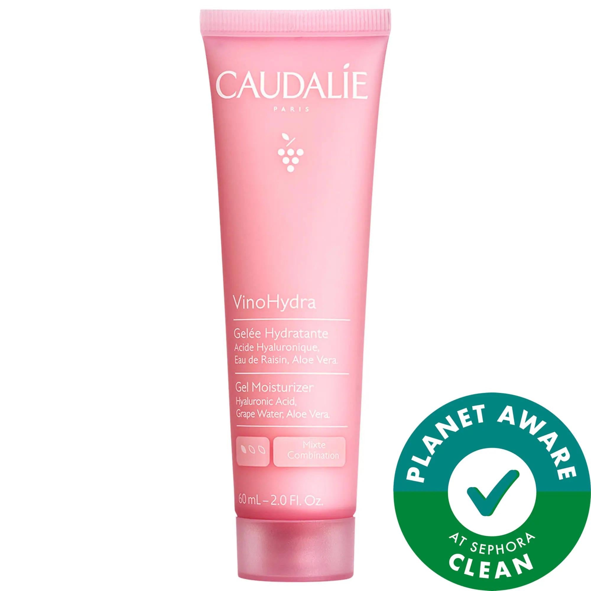 VinoHydra Gel Moisturizer with Hyaluronic Acid & Aloe Vera - Vegan, Non-Comedogenic Hydrating Moisturizer for Combination & Sensitive Skin
