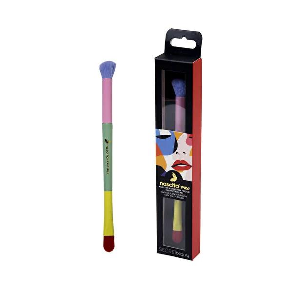 Nascita Secret Beauty Angled Makeup Brush for Eyeshadow Blending and Concealer Application