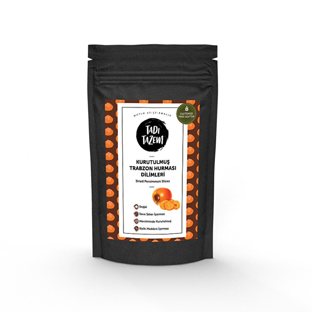 Tadıtazem Dried Persimmon Slices - Healthy Snack, No Additives, 50g