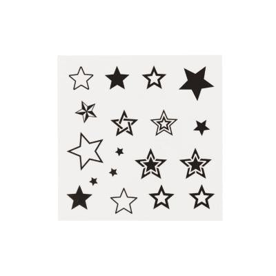 Nascita Stars Sticker: Easy Apply Temporary Star Tattoos for Kids & Adults - Body Art Stickers, 20 Count