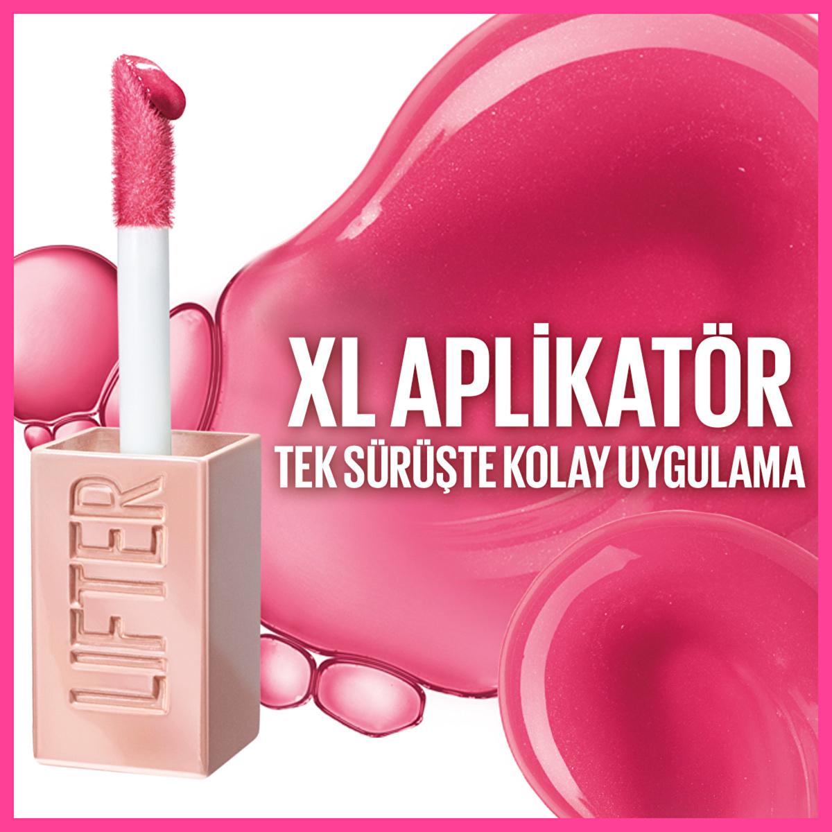 Maybelline New York Lifter Gloss - Hyaluronic Acid Lip Gloss for Fuller, Smoother Lips - Non-Sticky Moisturizing Lip Care