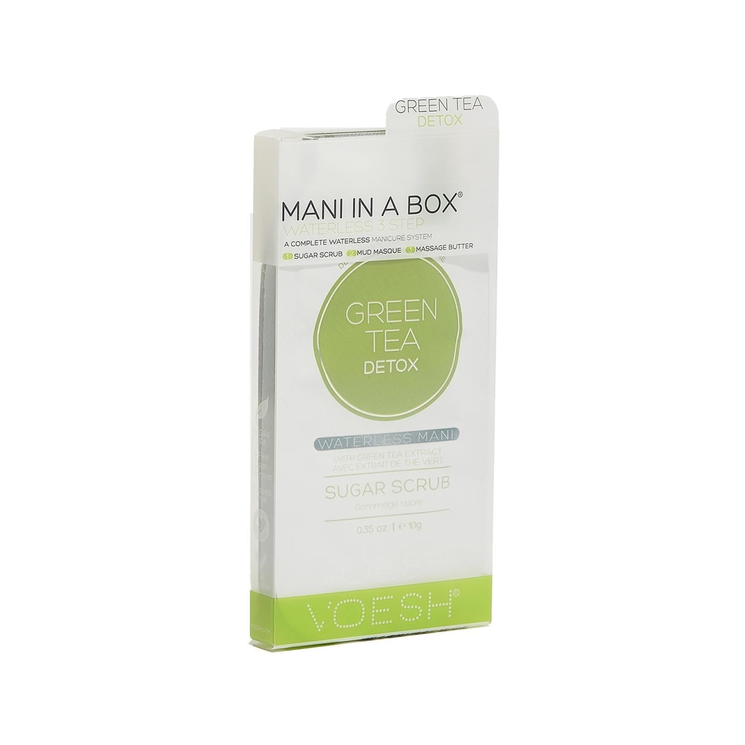 Voesh New York Deluxe Manicure Kit - 3-Step Nail Care Set with Green Tea for At-Home Pampering