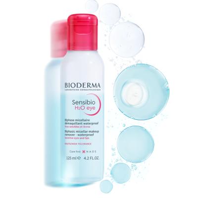 Bioderma Sensibio H2O - Gentle Micellar Eye Makeup Remover for Sensitive Eyes - Hypoallergenic & Fragrance-Free - Cleanses & Soothes (4.23 fl oz)