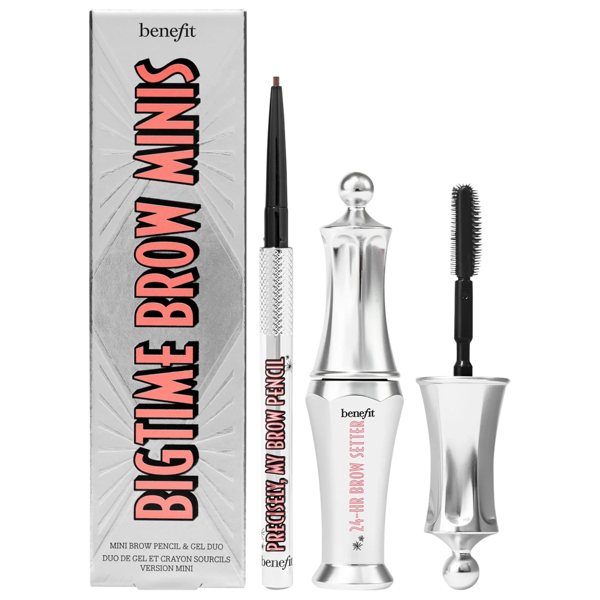 Anastasia Mini Bigtime Brow Pencil and Brow Gel Set - Waterproof Eyebrow Makeup Kit for Precise Definition and 24hr Hold