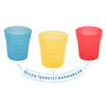 Mycey BPA-Free Baby Cups, 3-Piece Mini Set for Infants Aged 4+ Months - Safe, Easy-to-Handle Feeding Accessories