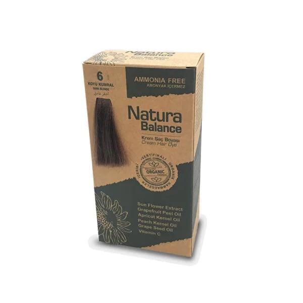 Natura Balance Ammonia-Free Cream Hair Dye - Koyu Kumral (Dark Auburn) 6