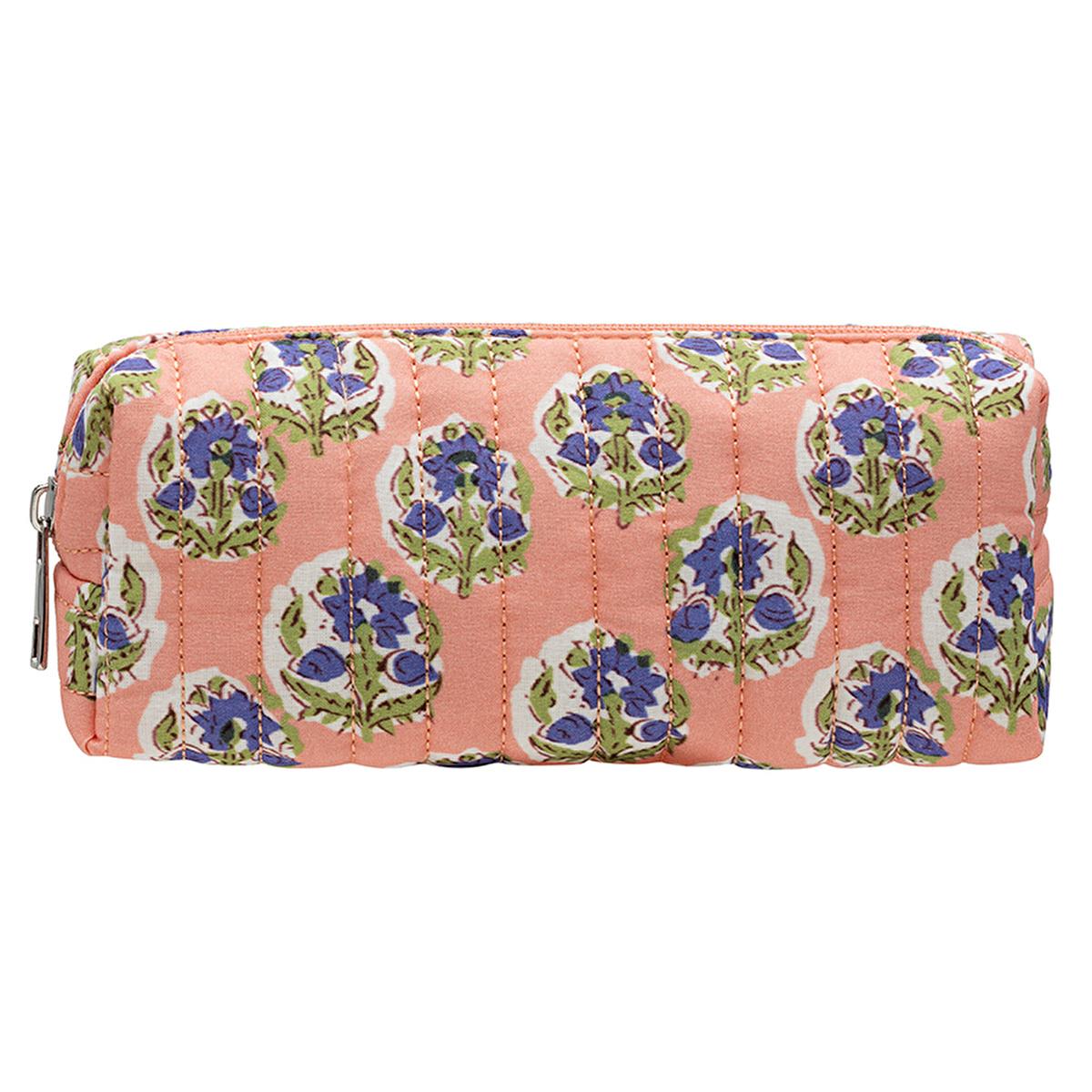 Eklips Quilted Cosmetic Bag - Small Makeup Bag Organizer for Travel, Stylish Pencil Case Design - Assorted Styles