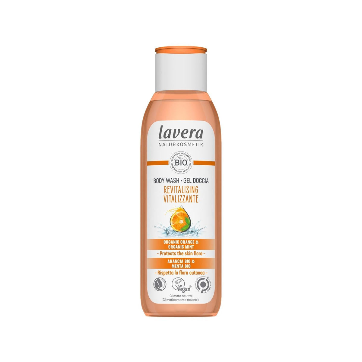 Lavera Revitalizing Shower Gel: Natural & Refreshing Body Wash for Daily Cleansing - 250ml Size