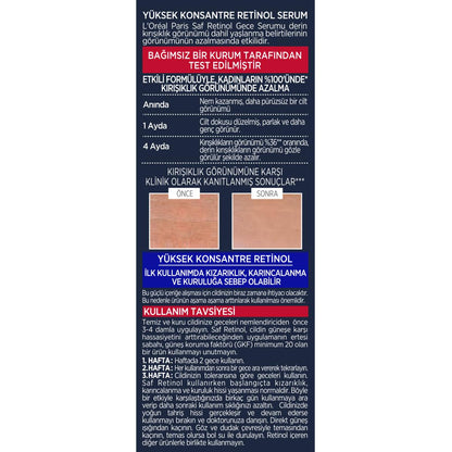 Loreal Paris Revitalift Anti-Aging Face Serum - Retinol Serum for Wrinkle Reduction, Dermatologist-Approved Skincare