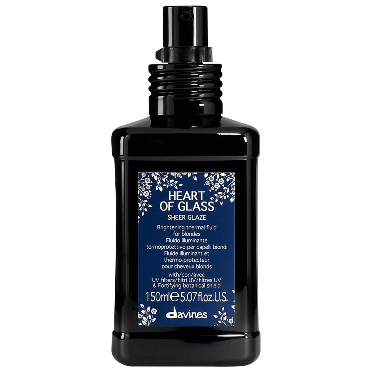Heart of Glass Blonde Brightening Leave-On Hair Treatment with Thermal Protection - Vegan Hair Glaze for Blondes, Boosts Shine & Hydrates Hair